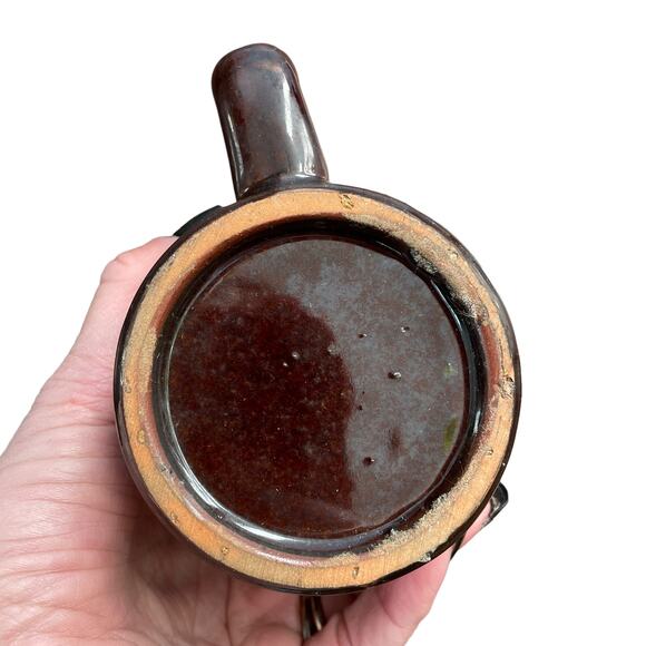 Vintage Redware Wet Your Whistle Beer Mug Novelty Man Gift Bar Ceramic Stein - Picture 8 of 16